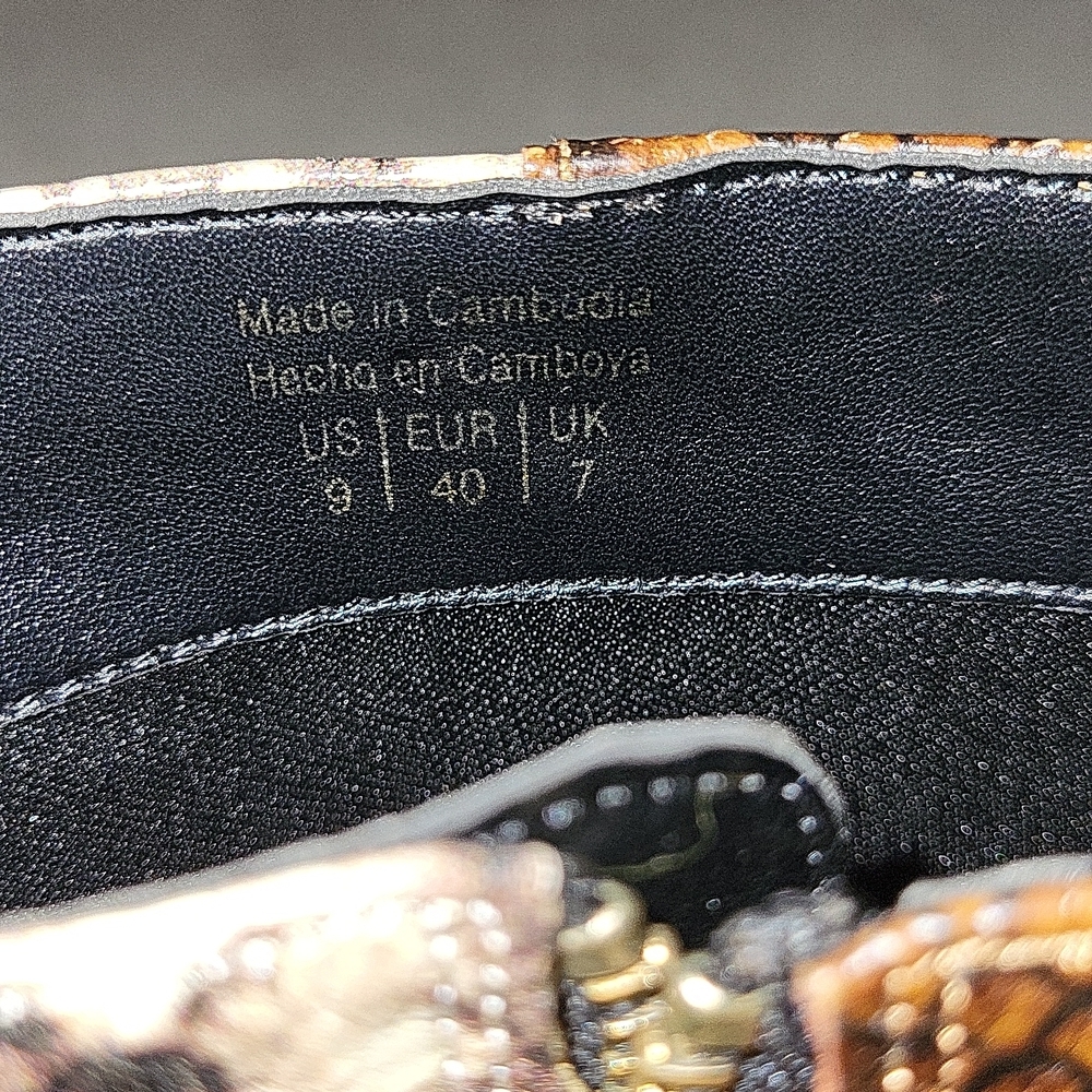 aldo leather snake booties like new - Picture 4 of 6